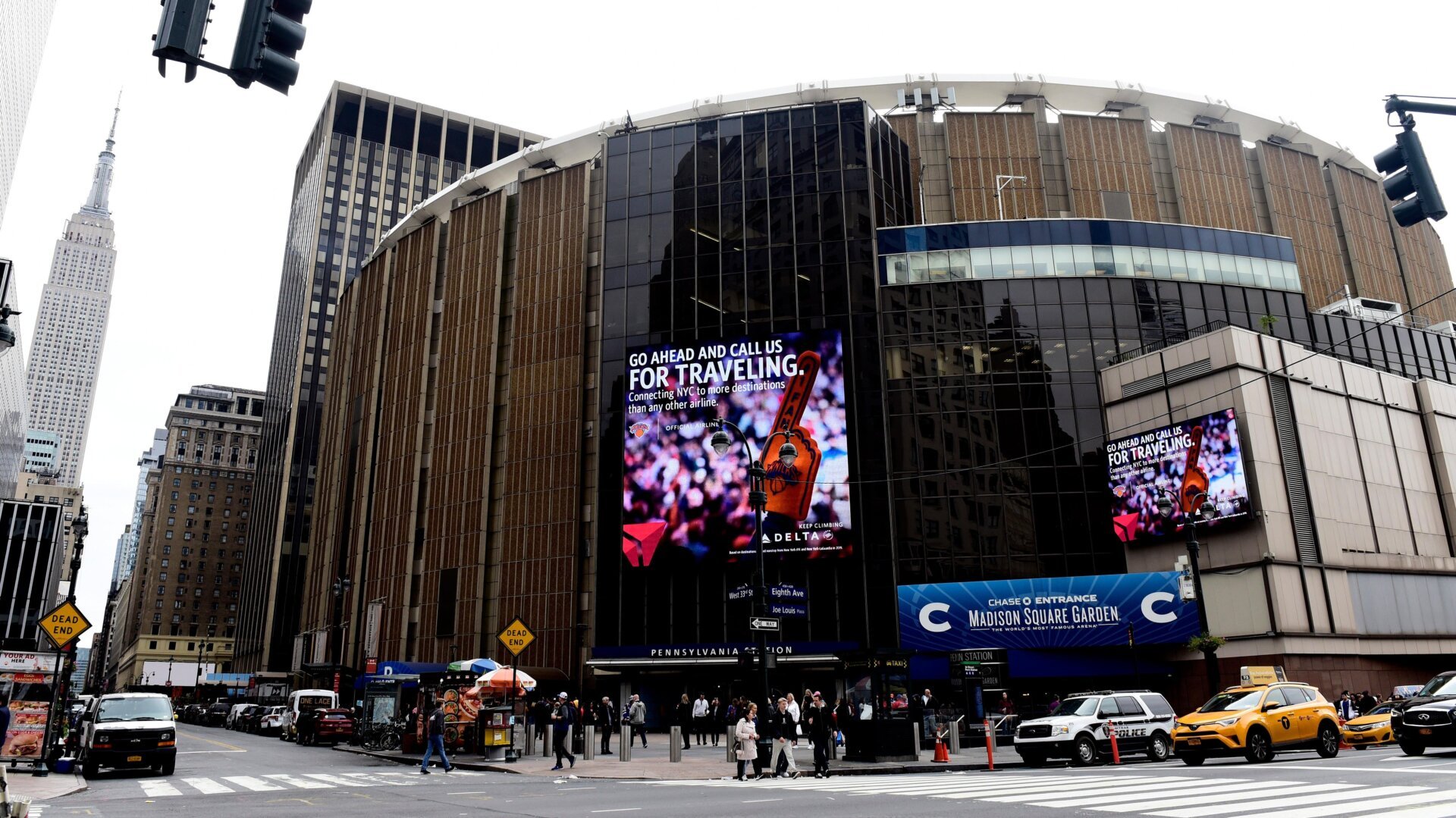 The exterior of Madison Square Garden