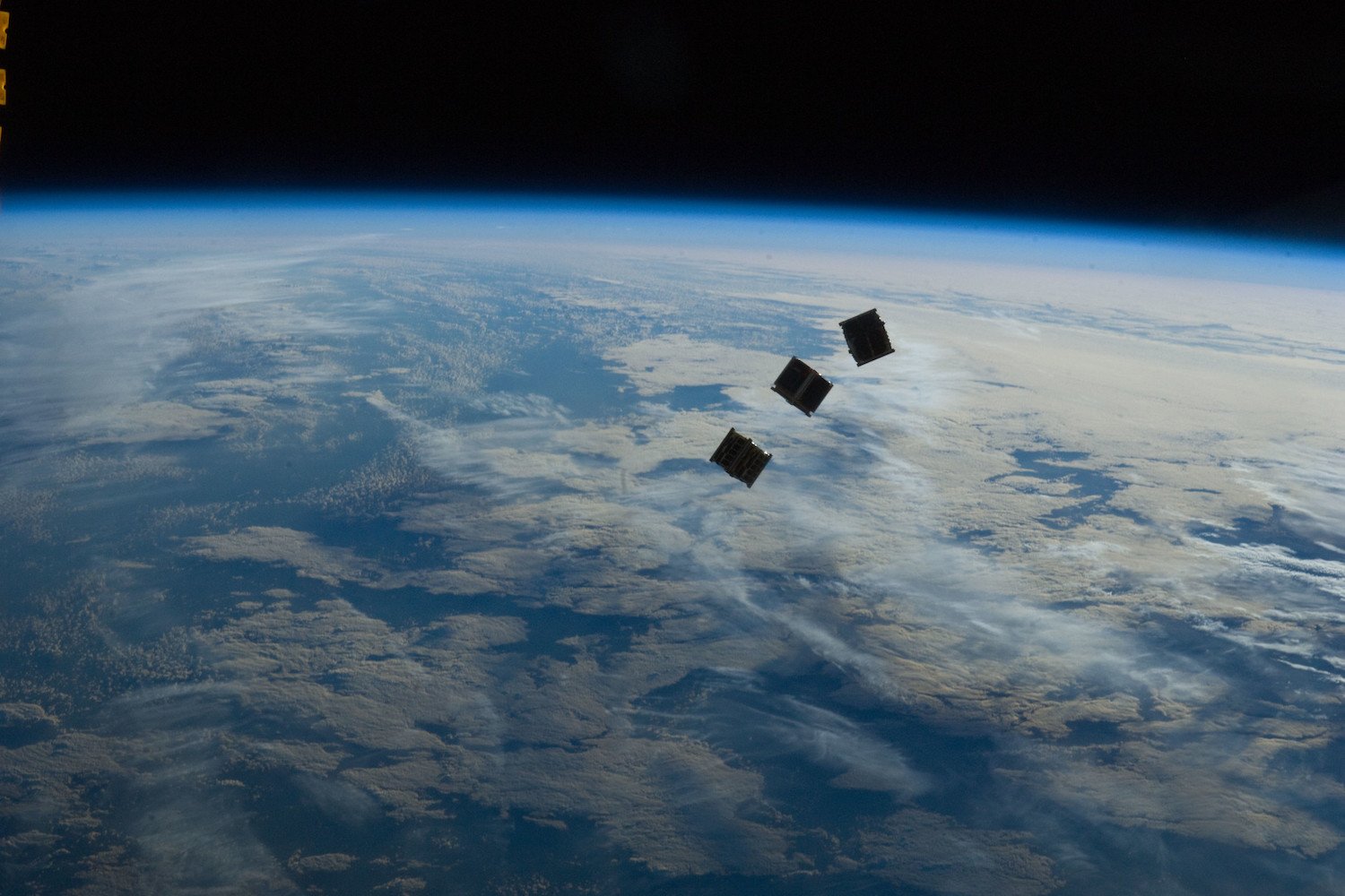 Satellites in orbit.
